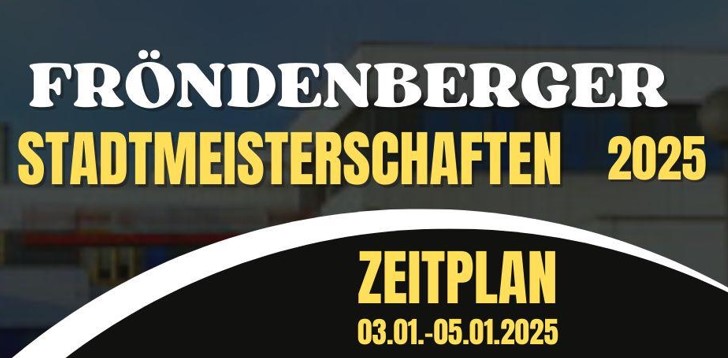 Fröndenberger Hallen Stadtmeisterschaften 2025